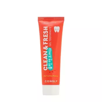 CONSLY Паста зубная гелевая с экстрактом красного чая и морскими минералами / Consly Clean&Fresh 105 гр