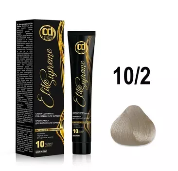 CONSTANT DELIGHT 10/2 крем-краска для волос, яркий блонд пепельный / ELITE SUPREME 100 мл