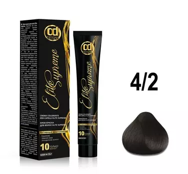 CONSTANT DELIGHT 4/2 крем-краска для волос, шатен пепельный / ELITE SUPREME 100 мл