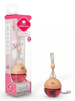 CRISTALINAS Ароматизатор для автомобиля подвесной Цветущая вишня / Ambientador Coche Pinza 6 мл