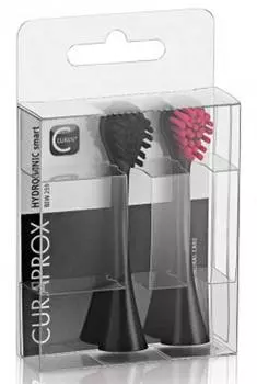 CURAPROX Набор насадок для звуковой зубной щетки Black is White 2 шт