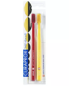 CURAPROX Набор зубных щеток ultrasoft, d 0,10 мм / Duo Le Corbusier Limited edition 2 шт
