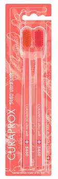 CURAPROX Набор зубных щеток ultrasoft, d 0.10 мм / Coral 2019 Limited edition 2 шт