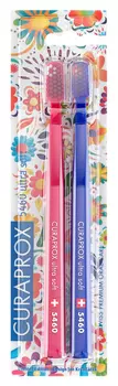 CURAPROX Набор зубных щеток ultrasoft, d 0.10 мм, малиновая и синяя / CS Duo Hawaii2 2 шт