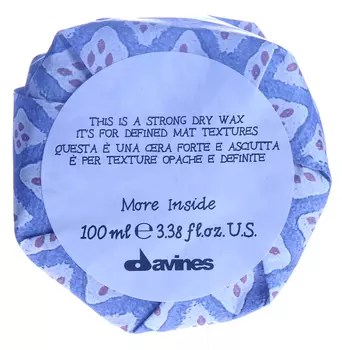 DAVINES SPA Воск сухой для текстурных матовых акцентов / MORE INSIDE 100 мл