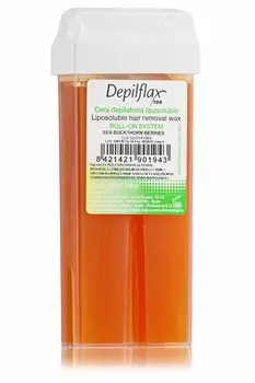 DEPILFLAX 100 Воск для депиляции в картридже, облепиха 110 г