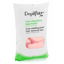 DEPILFLAX 100 Воск горячий в брикетах, розовый 1000 г