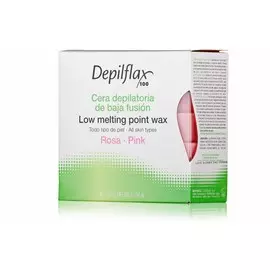 DEPILFLAX 100 Воск горячий в брикетах, розовый 500 г