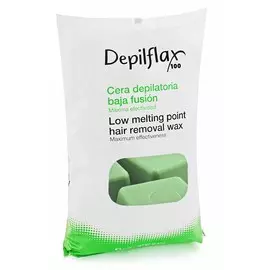DEPILFLAX 100 Воск горячий в брикетах, зеленый 1000 г