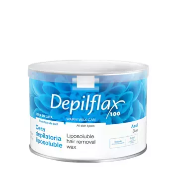 DEPILFLAX 100 Воск теплый в банке, азуленовый 400 мл