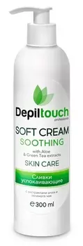 DEPILTOUCH PROFESSIONAL Сливки успокаивающие с экстрактами алоэ и зеленого чая / Depiltouch professional 300 мл