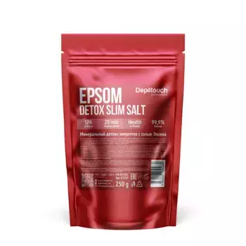 DEPILTOUCH PROFESSIONAL Соль для ванны, минеральный детокс-энергетик с солью Эпсома / Depiltouch Professional 250 гр