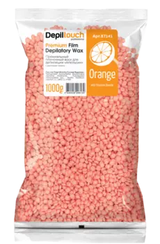 DEPILTOUCH PROFESSIONAL Воск пленочный премиальный в гранулах, апельсин 1000 г