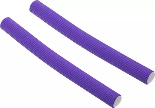 DEWAL BEAUTY Бигуди-бумеранги сиреневые, d 21x180 мм 10 шт