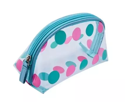 DEWAL BEAUTY Косметичка Горох, мультицвет 19 х 8,5 х 11,5 см