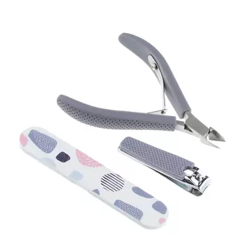 DEWAL BEAUTY Набор маникюрный (пилка, кусачки, книпсер)