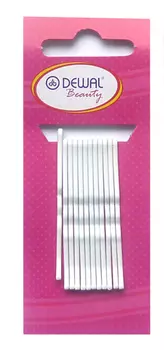 DEWAL BEAUTY Невидимки белые, волна 50 мм, 12 шт/уп