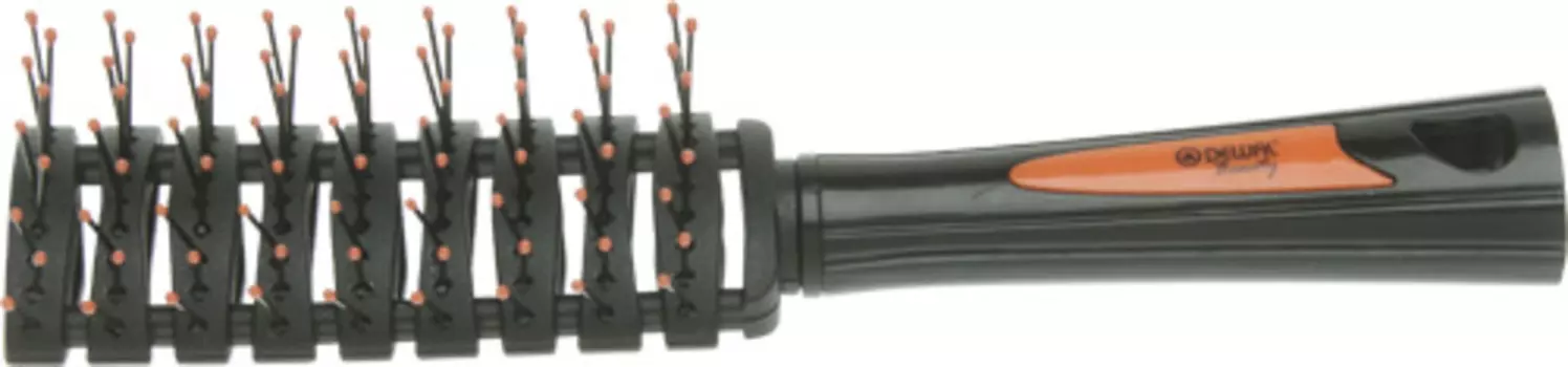 DEWAL BEAUTY Расческа Модерн продувная с пластиковым штифтом, прямоугольная