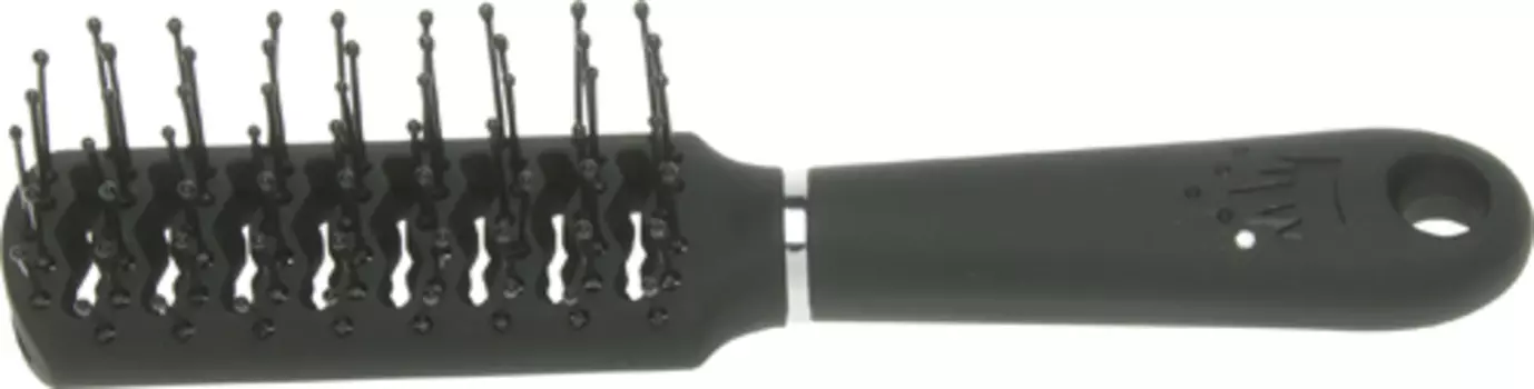 DEWAL BEAUTY Расческа Шарм продувная с пластиковым штифтом, прямоугольная мини 18 см