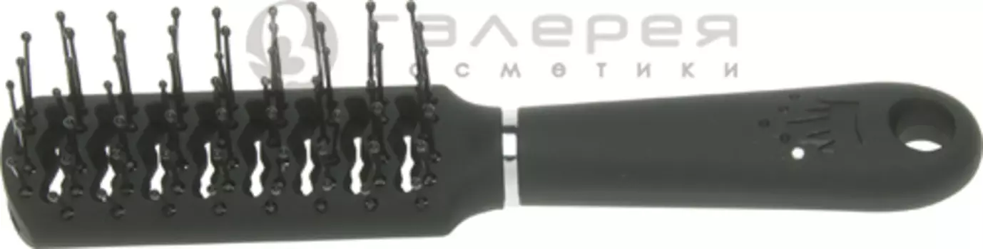 DEWAL BEAUTY Расческа Шарм продувная с пластиковым штифтом, прямоугольная мини 18 см