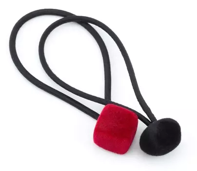 DEWAL BEAUTY Резинки для волос цветные, сердечки 2 шт