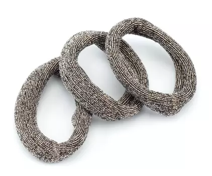 DEWAL BEAUTY Резинки для волос цветные, широкая лента 4 шт