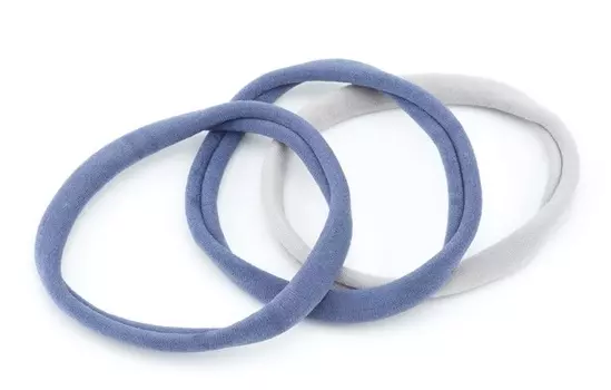 DEWAL BEAUTY Резинки для волос цветные, узкая лента 4 шт