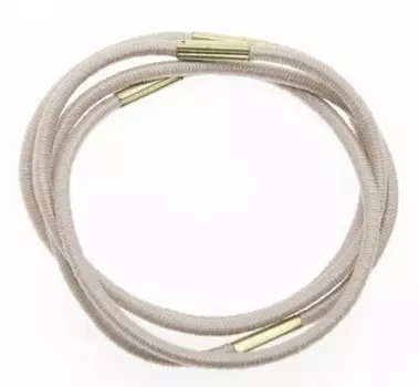 DEWAL BEAUTY Резинки для волос midi бежевые 8 шт