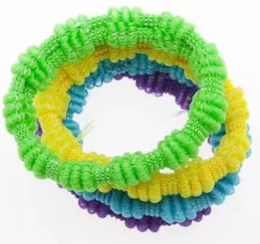 DEWAL BEAUTY Резинки для волос midi цветные 8 шт