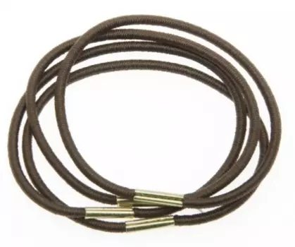 DEWAL BEAUTY Резинки для волос midi коричневые 8 шт