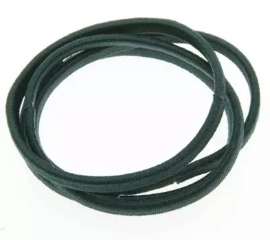 DEWAL BEAUTY Резинки для волос midi плоские, графит 8 шт