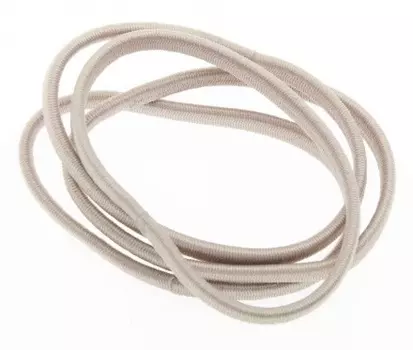 DEWAL BEAUTY Резинки для волос midi плоские, бежевые 8 шт