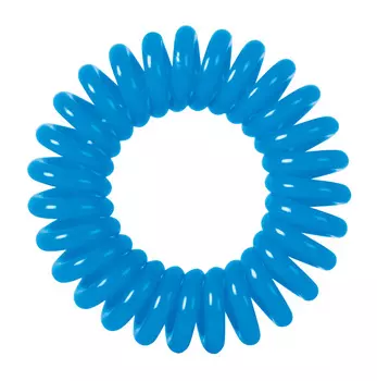 DEWAL BEAUTY Резинки для волос Пружинка, цвет синий 3 шт