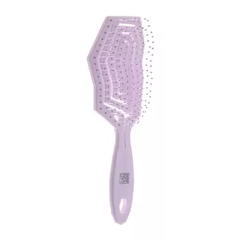 DEWAL BEAUTY Щетка продувная Eco-Friendly айсбег с нейлоновым штифтом, пурпурная