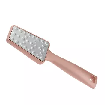 DEWAL BEAUTY Терка для пяток двусторонняя, розовая 21,5 см