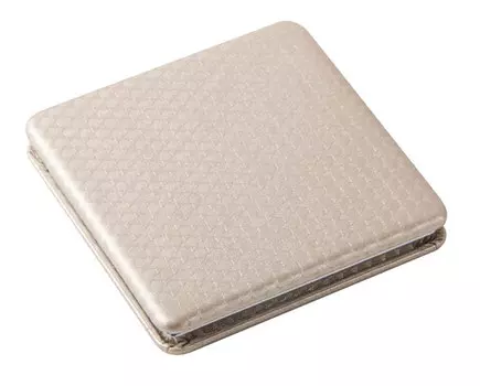 DEWAL BEAUTY Зеркало Палитра карманное, квадратное, бежевое 6х6 см