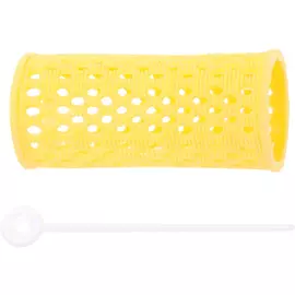 DEWAL PROFESSIONAL Бигуди пластиковые желтые d 32 мм 12 шт/уп