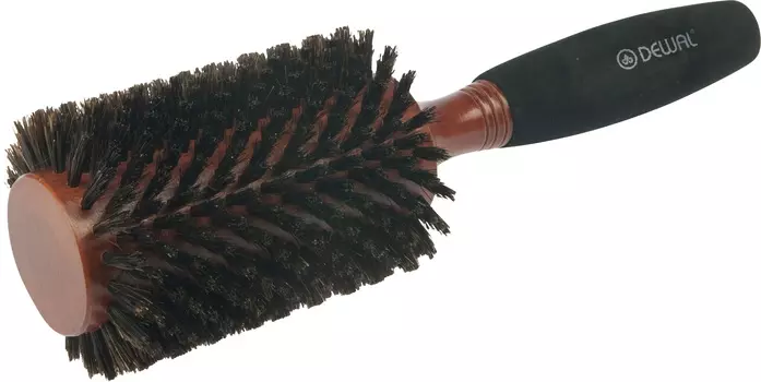 DEWAL PROFESSIONAL Брашинг деревянный, натуральная щетина, мягкая ручка d 42/70 мм