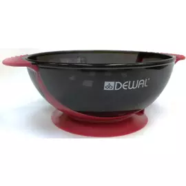 DEWAL PROFESSIONAL Чаша для краски с двумя ручками, с прорезиненной вставкой (красная) 300 мл