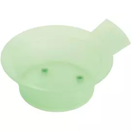 DEWAL PROFESSIONAL Чаша для краски с ручкой, с резинкой на дне (зеленая) 300 мл