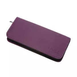 DEWAL PROFESSIONAL Чехол для 2-х ножниц, полимерный материал, фиолетовый с черным 22х10х3 см