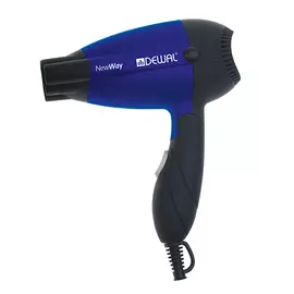 DEWAL PROFESSIONAL Фен дорожный складной New Way, синий, 1000 Вт