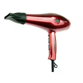 DEWAL PROFESSIONAL Фен Forsage красный , ионизация, 2 насадки, 2200 Вт