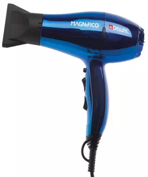 DEWAL PROFESSIONAL Фен Magnifico синий, ионизация, 2 насадки, 2000 Вт
