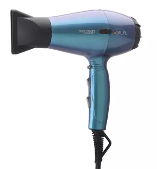 DEWAL PROFESSIONAL Фен Spectrum Compact бирюзовый хамелеон, ионизация, 2 насадки, 2100 Вт