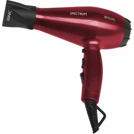 DEWAL PROFESSIONAL Фен Spectrum красный, ионизация, 2 насадки, 2200 Вт