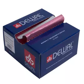 DEWAL PROFESSIONAL Фольга с тиснением, в коробке, розовая, 13 мкм, 127*279 мм 500 шт/уп