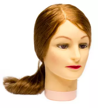 DEWAL PROFESSIONAL Голова учебная блондинка, натуральные волосы 50-60 см (M-4151XL-407)