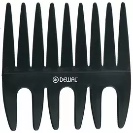 DEWAL PROFESSIONAL Гребень моделирующий двусторонний Эконом (черный) 8,5 см