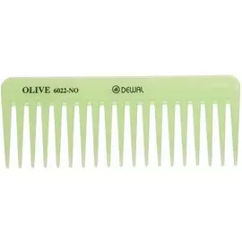 DEWAL PROFESSIONAL Гребень Olive моделирующий, редкозубый (зеленый) 15,5 см